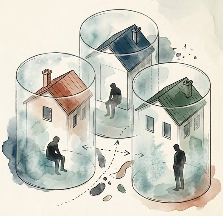 Social Fragmentation Illustration