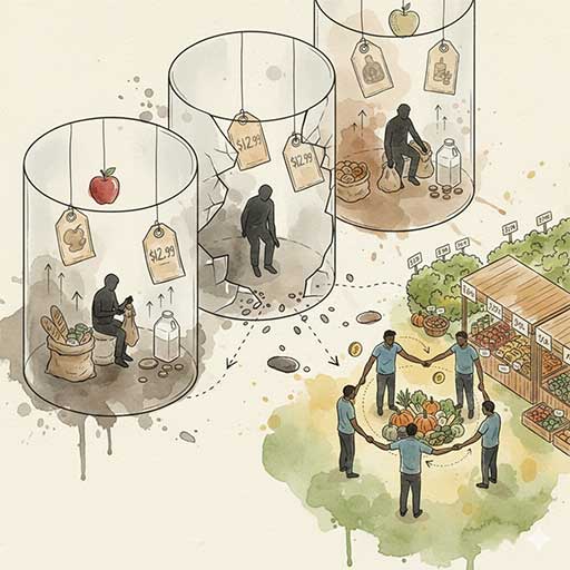 Economic Challenge Illustration